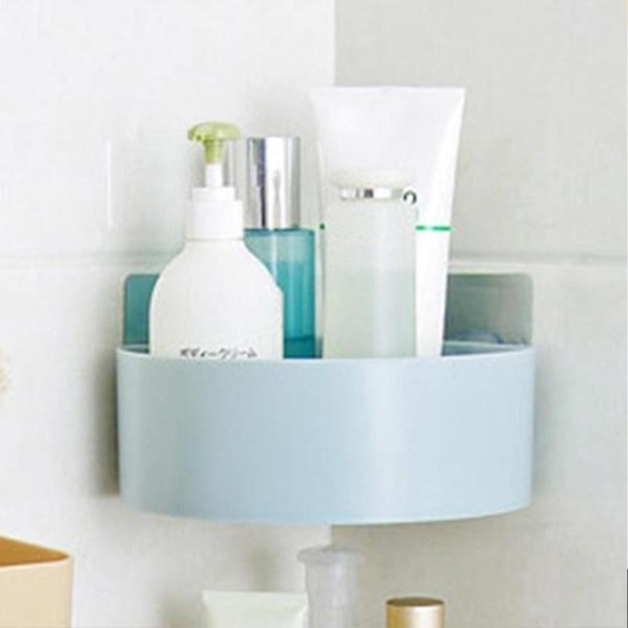 Plastic Multipurpose Kitchen Bathroom Shelf Wall Holder Storage Rack (Loose Pack)