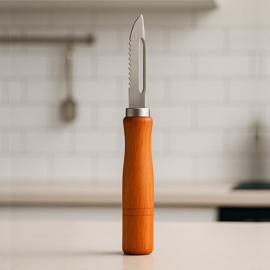 Wooden Handle and Stainless Steel Vegetable Peeler