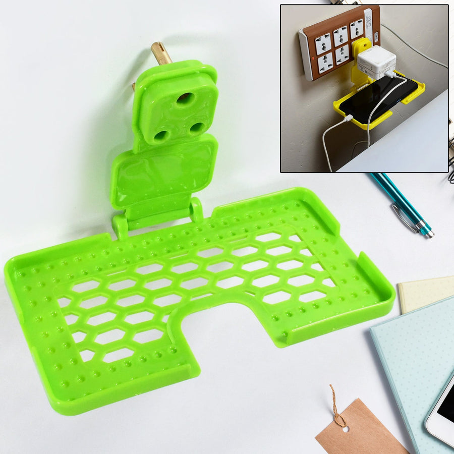 Multi-Purpose Wall Holder – Charging Stand for Mobile, Fits in Socket (1 Pc)