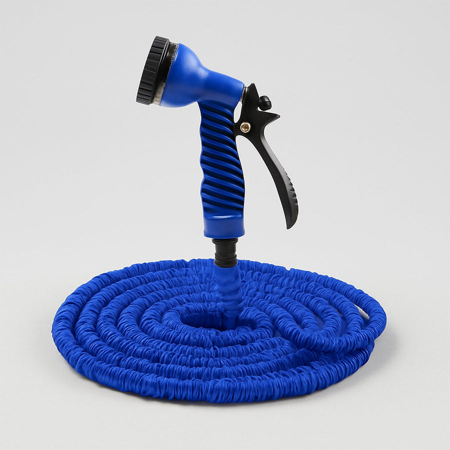 50 Ft Expandable Hose Pipe Nozzle For Garden Wash Car Bike With Spray Gun