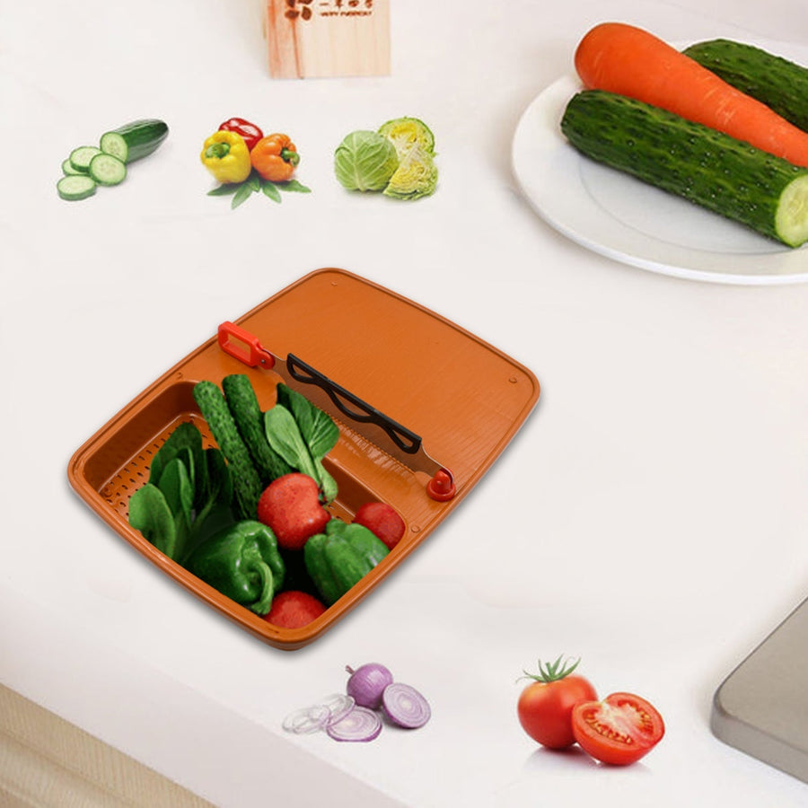 Cut & Wash Box & Tray – Versatile Kitchen Tool for Fruits & Vegetables