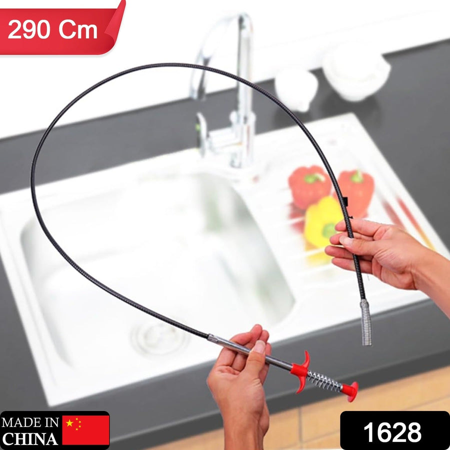 Multifunction Pipe Cleaning Claw for Drain Hair Removal (290 cm Length)