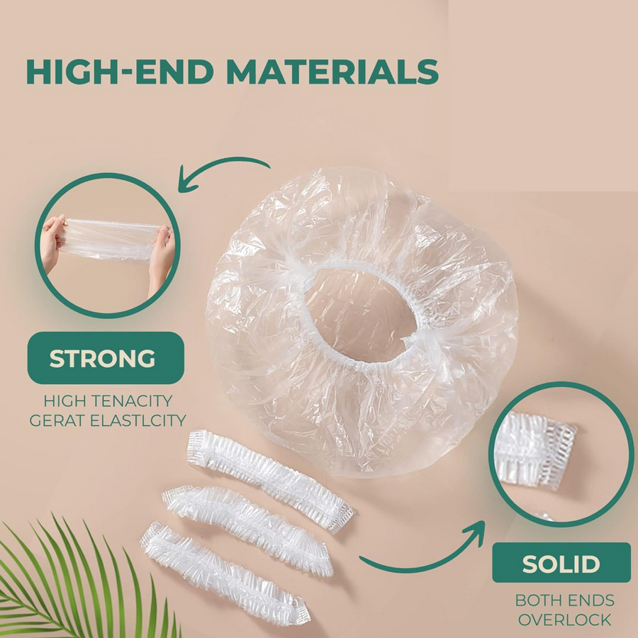 Disposable Waterproof Shower Cap for Women – 1 Pack