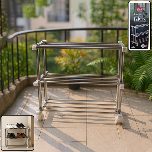 Supermom Stainless Steel Multipurpose Shoe & Storage Rack - (1 pc)
